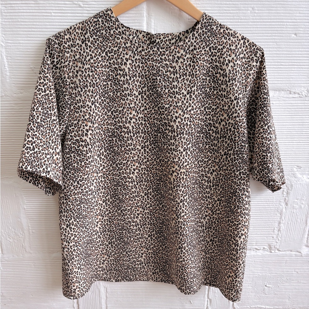 Yves St. Clair leopard top